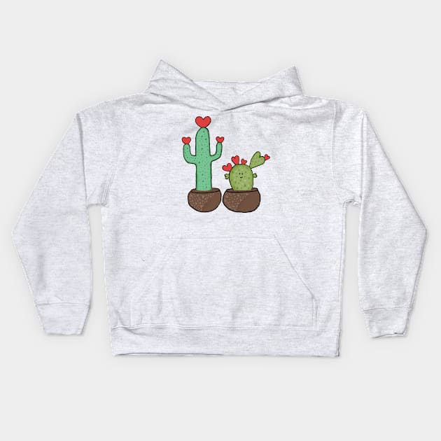 Cacti Kids Hoodie by pebbleblue